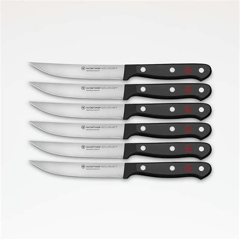 wusthof gourmet stamped steak knives set of 6 reviews crate and barrel canada