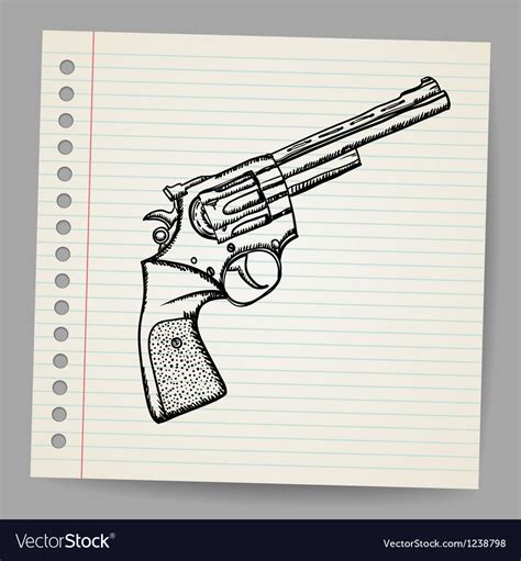 How To Draw A Revolver Step By Step Easy Drawing Of Revolver Cloud