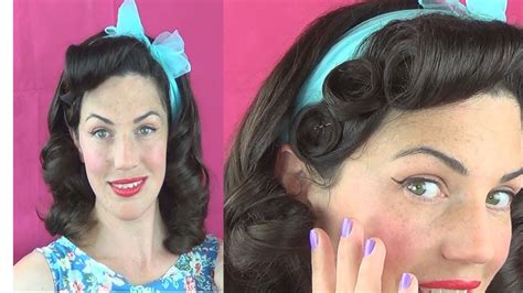 1950s Pincurl Prom Princess Easy Vintage Hairstyle Vintagious Youtube