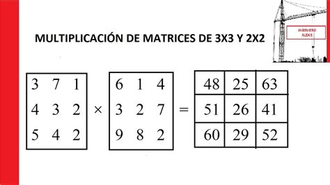 Multiplicacion De Matrices 3x3 2x2 Youtube