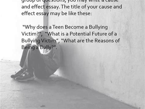 Child employment a severe matter in most of the developing nations. Bullying Essay - YouTube