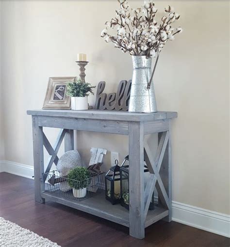 20 Beautifully Rustic Entry Table Ideas Blending Storage