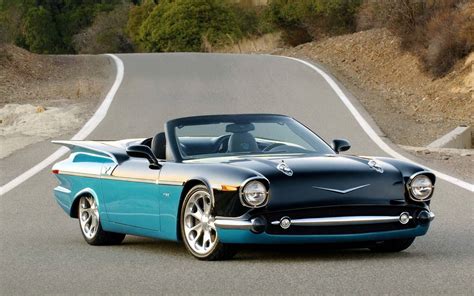 Beautiful classic car on the road - HD Wallpaper