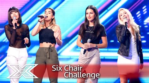 4 of diamonds battle it out for the sixth chair six chair challenge the x factor 2016 youtube