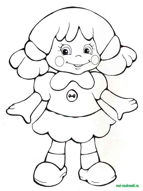 Dolls Coloring Pages Free Printable Dolls Coloring Pages