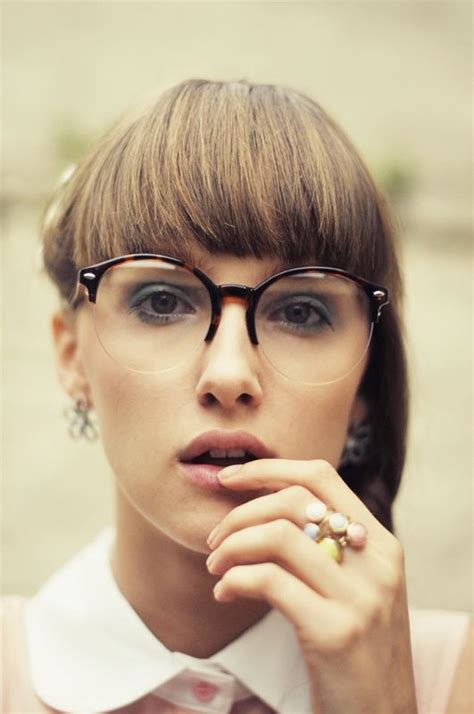 semi rimless glasses are a huge hit retro and intelligent these frames are the go to for cute