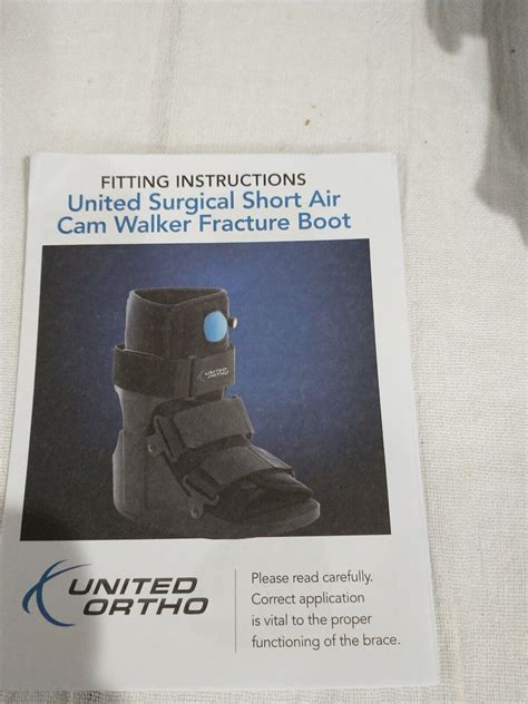 United Surgical Ortho Short Air Cam Walker Fracture Boot Black Small