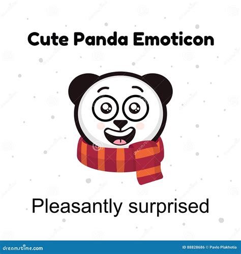 Panda Emoticon Illustraties Op Witte Achtergrond Worden Geïsoleerd Die