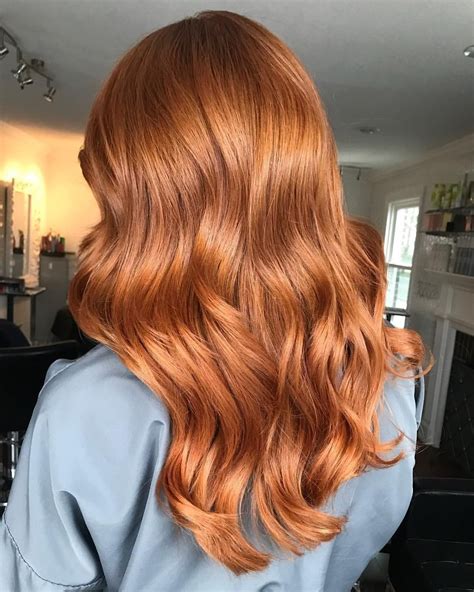lovely copper hair haircolorauburn red balayage hair long hair styles ginger hair color