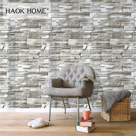 Haokhome Vintage Peel Stick Faux Brick Wallpaper For 1000x1000