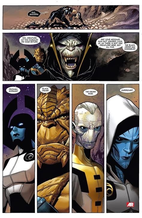 The Black Order Marvel Comics Art Marvel Villains Black Order Marvel