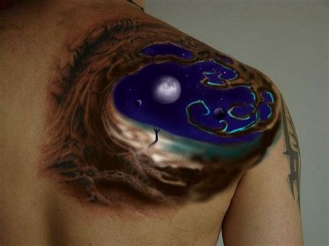 45 Hypnotic Patterns Of Moon Tattoos Full Moon Tattoo Moon Tattoo