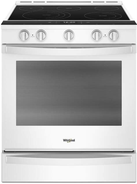 The large interior accommodates different sized pots and pans and the warming drawer keeps everything warm! Whirlpool WEE750H0HW 30 Inch Slide-In Electric Range with ...
