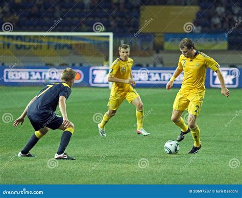 Ukraine Sweden National Teams Football Match Editorial Photography Image Of Goal National