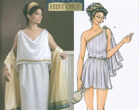 greek roman toga dress pattern l xl toga costume butterick 4572 etsy