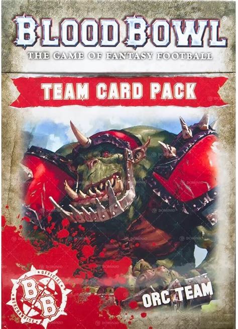 Amazon Blood Bowl Orc Team Card Pack Games Workshop Citadel