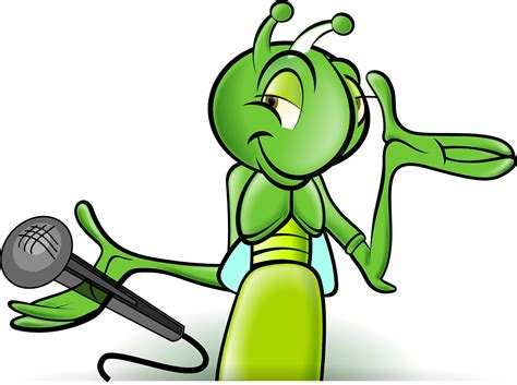 Cricket Mikrofon Cartoon Gratis Vektorgrafik På Pixabay