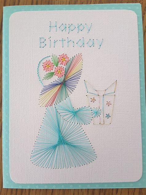 Pattern Stitching Cards Paper Embroidery Embroidery Cards Pattern