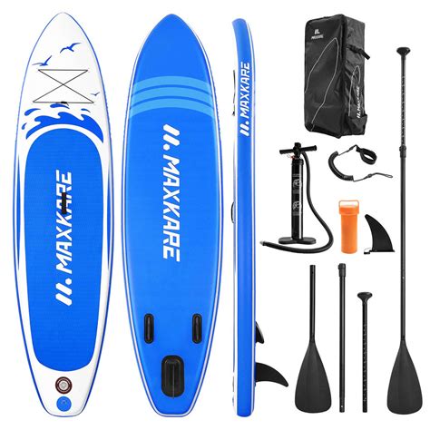 Maxkare Stand Up Paddle Board Inflatable Sup W Stand Up 10× 30 ×6