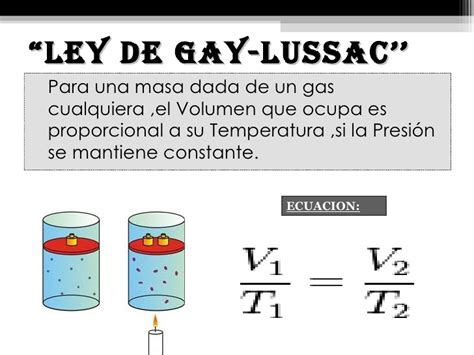 La Ley De Gay Lussac Presión De Volumen Fijo Gas Química Wikisabio