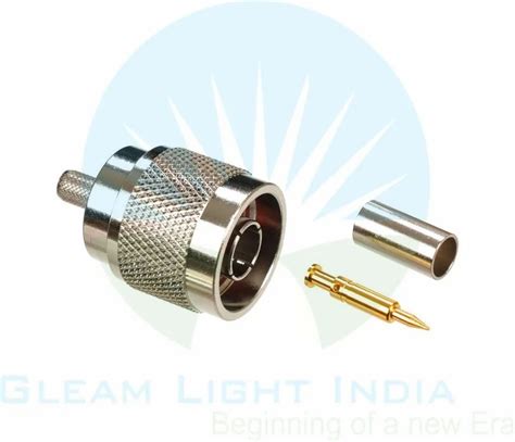Gleam Light India Steel Brass N Male Connectors Crimp Type For Lmr At Rs Number In New Delhi