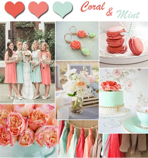 Fresh Coral And Mint Wedding Colors For Spring And Summer Weddings