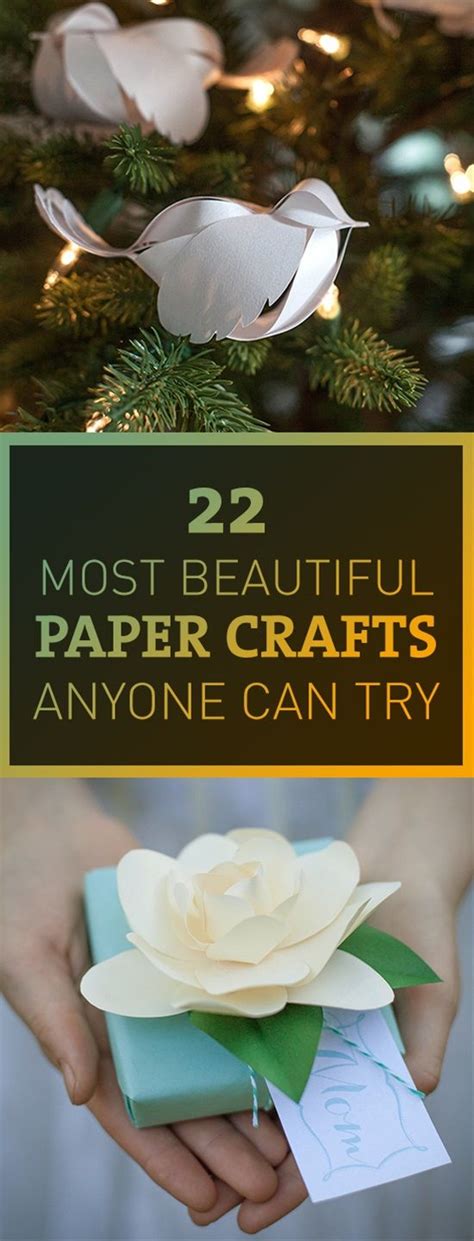 22 Most Beautiful Paper Crafts Anyone Can Try Paper