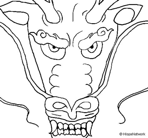 Dragons Head Coloring Page