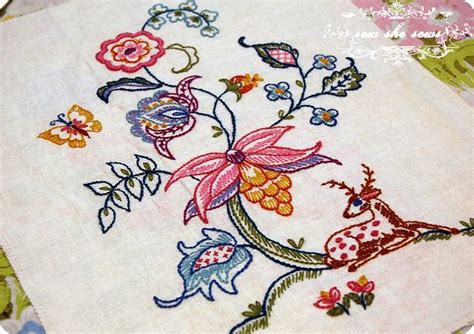 Vintage Crewel Crewel Embroidery Embroidery Patterns Embroidery