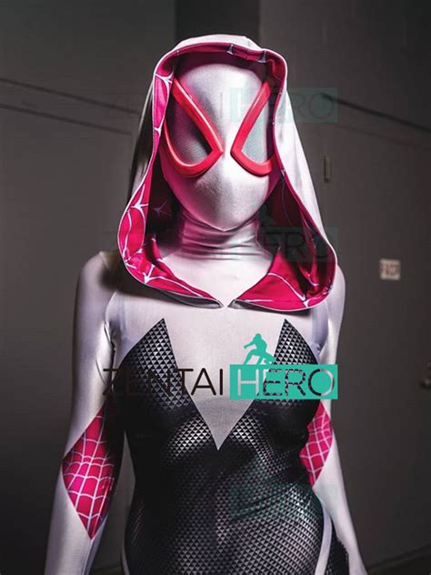 3d Printed Gwen Stacy Costume Spider Man Into The Spider Verse