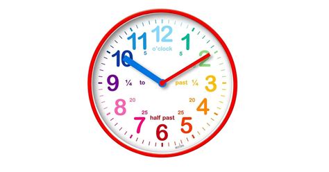 Buy 20cm Wickford Red Childrens Time Teaching Wall Clock By Acctim