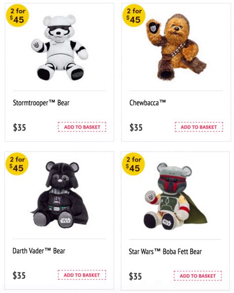 Build A Bear Star Wars Bears Two For Shipped Thats Just