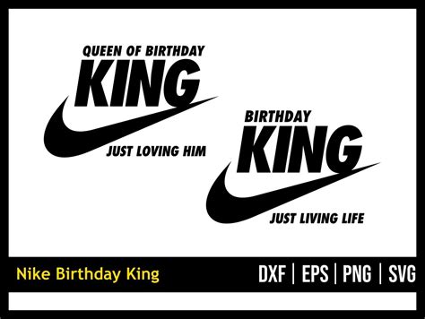 Nike Birthday King Svg Vectorency