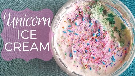 Unicorn Ice Cream Recipe YouTube