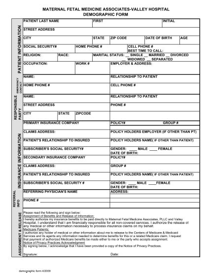 4 Free Medical Face Sheet Template Free To Edit Download And Print