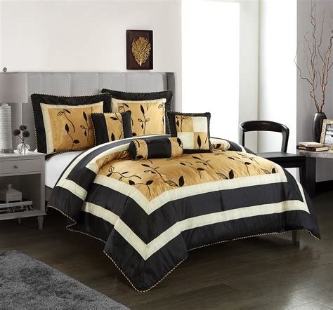 Black And Gold Luxury Comforter Sets Getect2