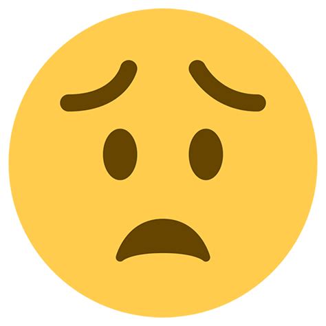 Worried Face Emoji On Transparent Background Png Similar Png Images