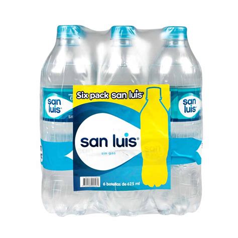 Agua Mineral San Luis Sin Gas Botella 625ml Paquete 6un Plazavea