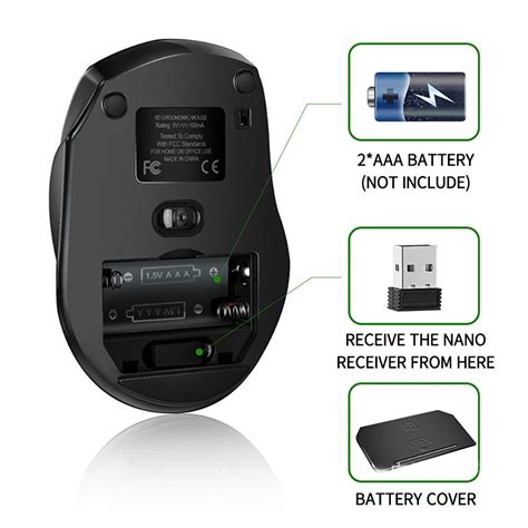 💰köp Billigt Online 24ghz Usb Wireless Mouse 2000dpi Adjustable
