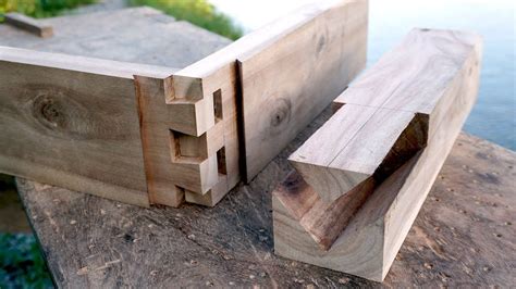 Amazing Hidden Fish Tails Locking Wood Joints Japanese Carpenters