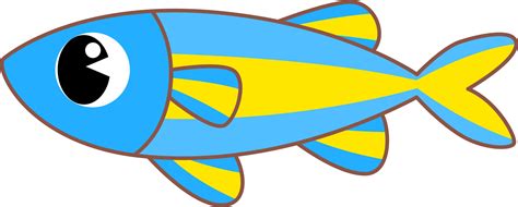 Cute Cartoon Sea Animal fish Character 10838155 PNG