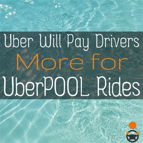 Uber Will Pay Drivers More For Uberpool Rides