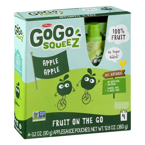 Gogo Squeez Applesauce Apple 32oz 4pk