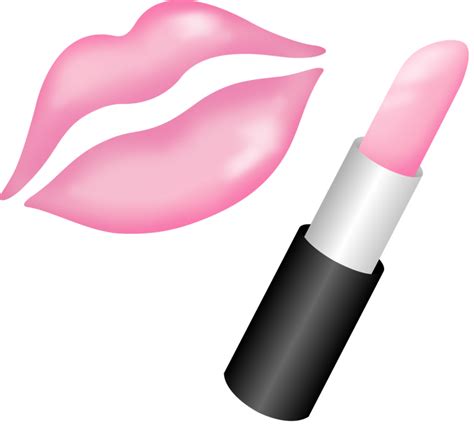 Lipstick Drawing Clip Art Kiss Pink Lipstick Png Png Download 943