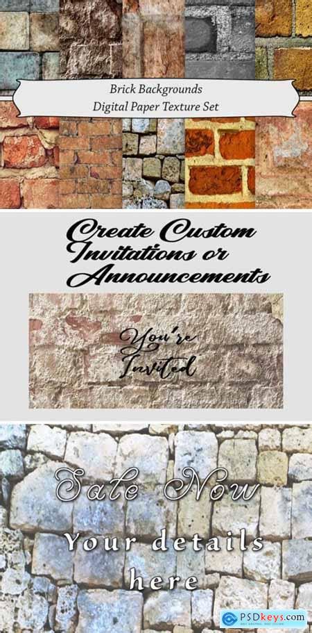Brick Backgrounds Digital Paper Texture 4194039 Free Download