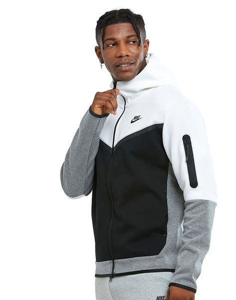 Nike Mens Tech Fleece Hoodie White Life Style Sports Eu