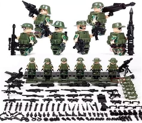 Amazon co jp レゴ 互換 ミニフィグ アメリカ軍 兵士 兵隊 軍隊 武器 LEGO互換品 おもちゃ