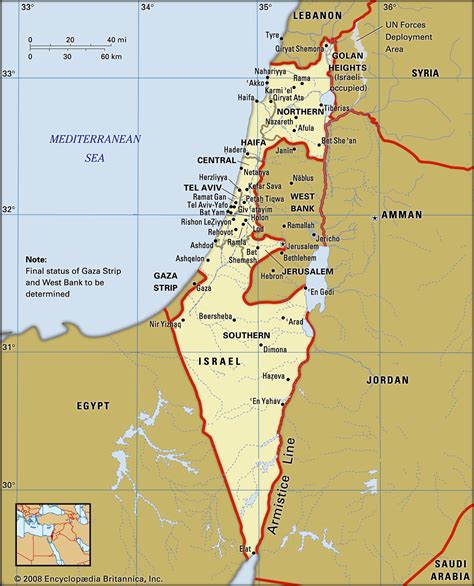 Physical Map Of Israel