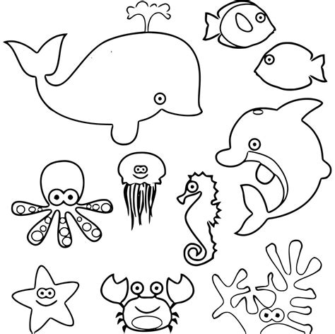 Sea Animals Coloring Page Wecoloringpage 03