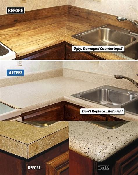 Some wood countertops can be refinished in the way wood floors are. Refinishing Kitchen Sink Diy | Wow Blog